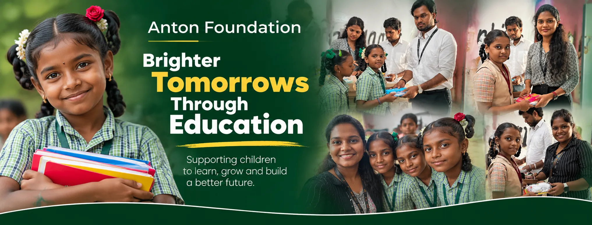Support education through Anton Foundation