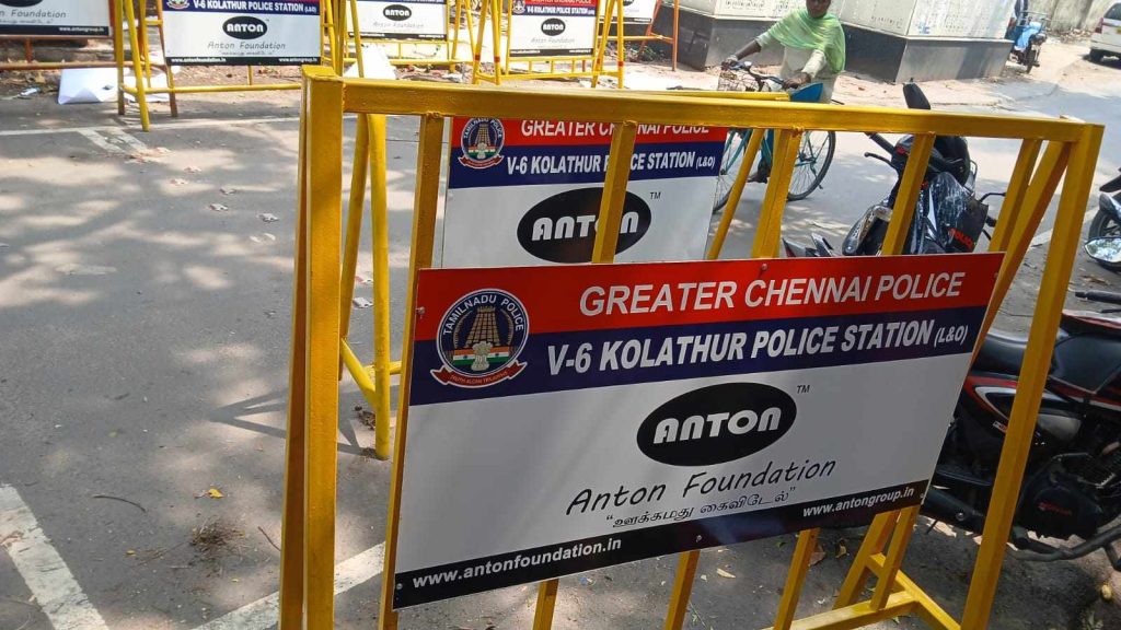 Barrigades For Kolathur Police Station 2