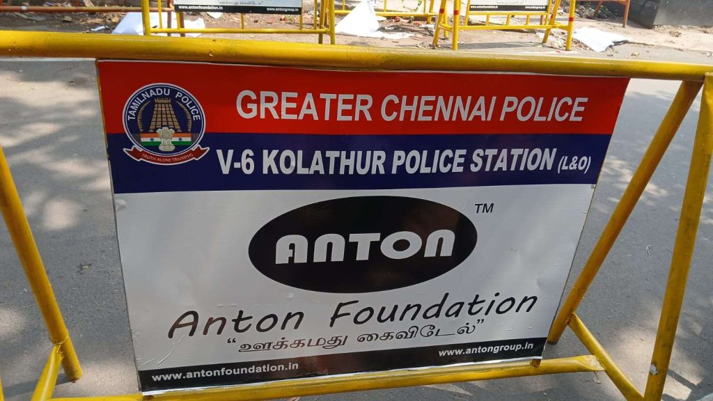 Barrigades For Kolathur Police Station 3